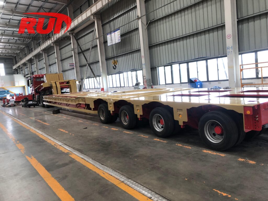rotor blade adaptor Integration with Hydraulic Multi-Axle Trailers