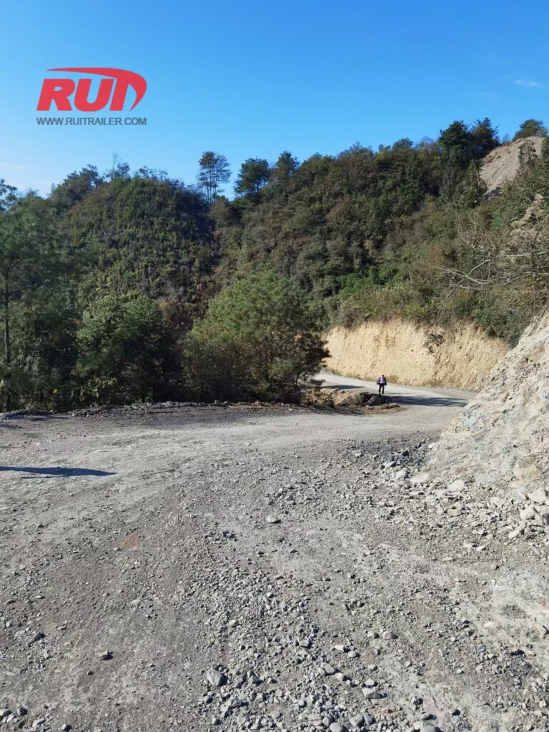 Modifying mountain roads