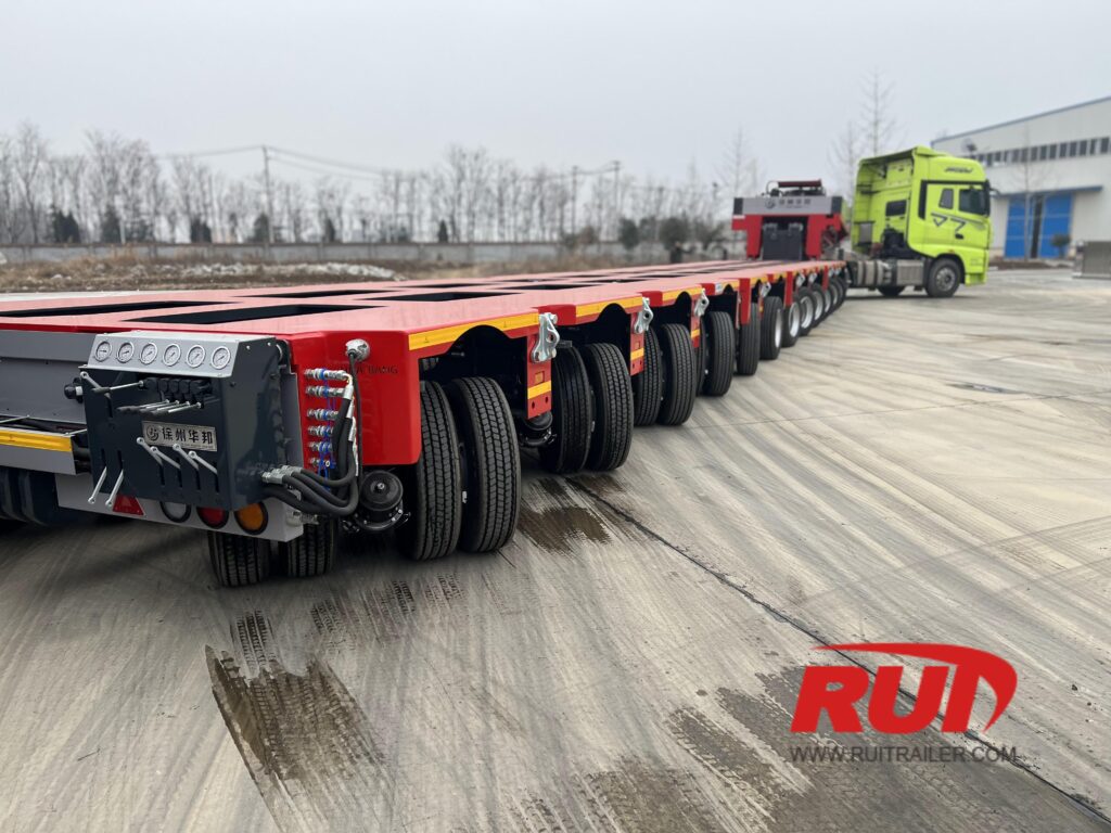 multi axle steering trailer heavy duty modules