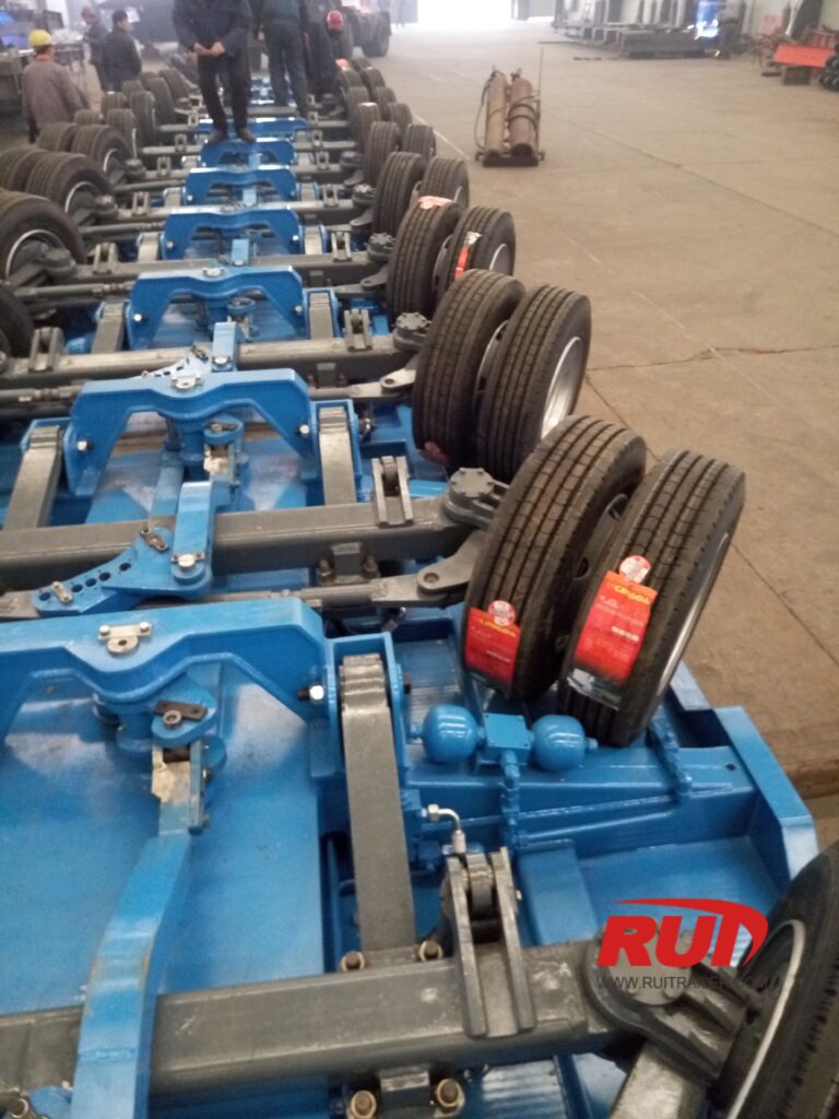 low bed trailer steering system