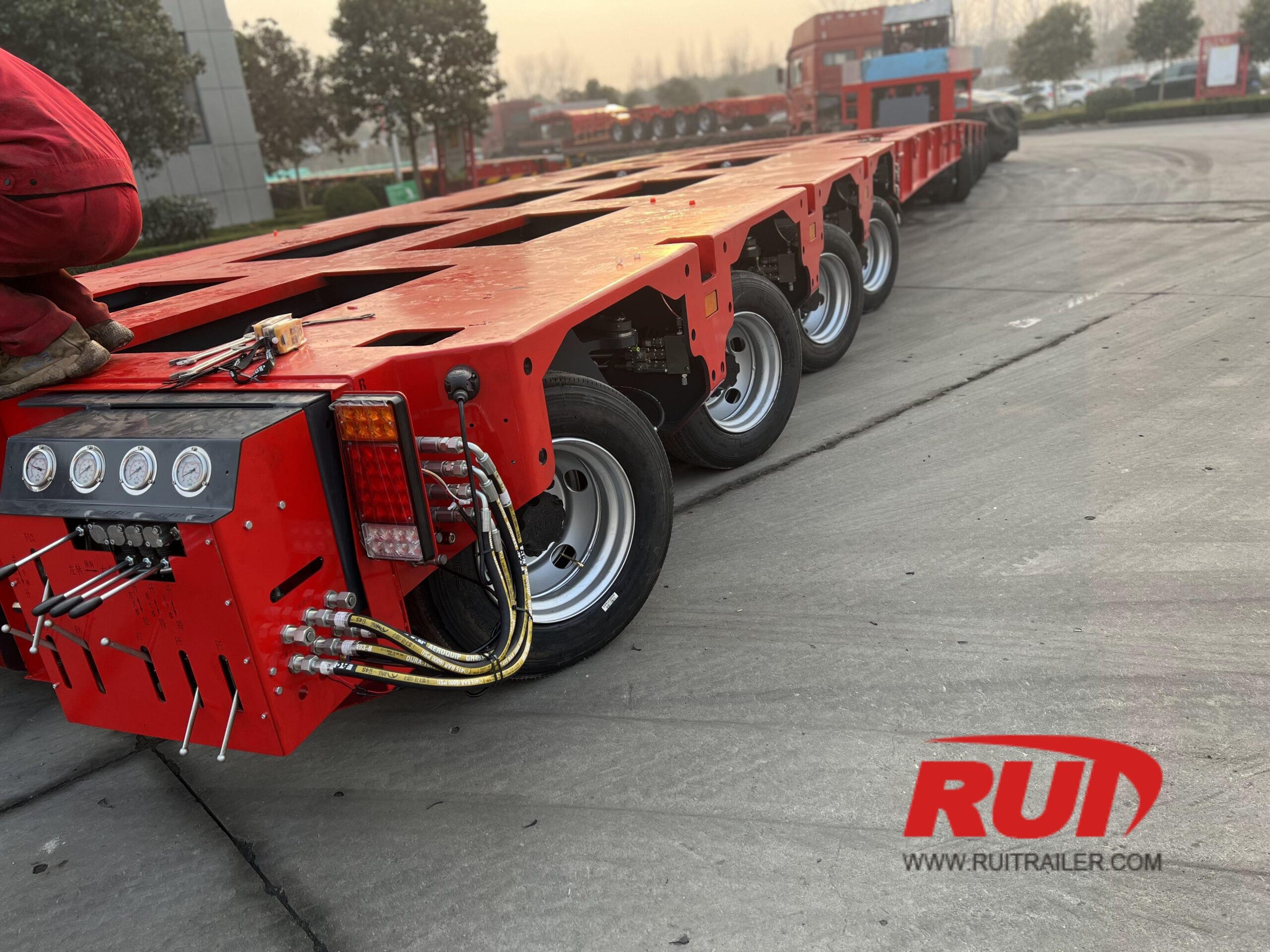 modular steering trailer