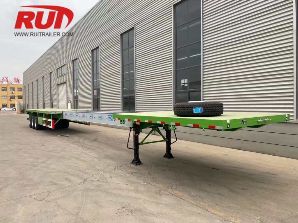 extendable flatbed trailers