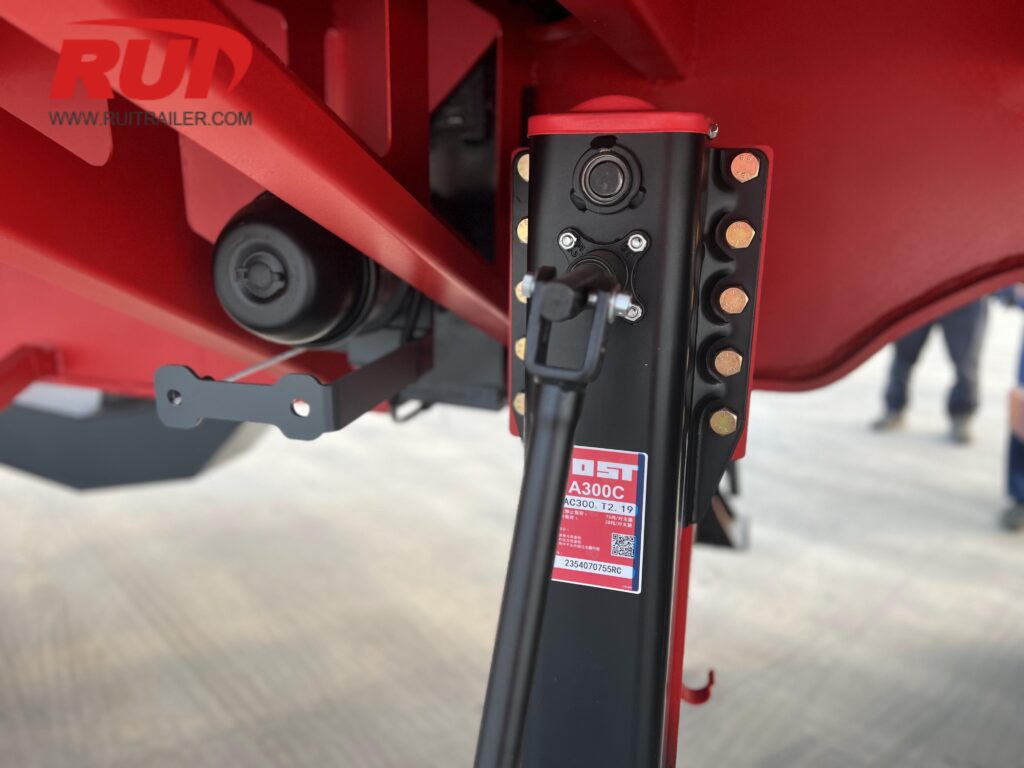 pneumatic locking pin intervals and positioning