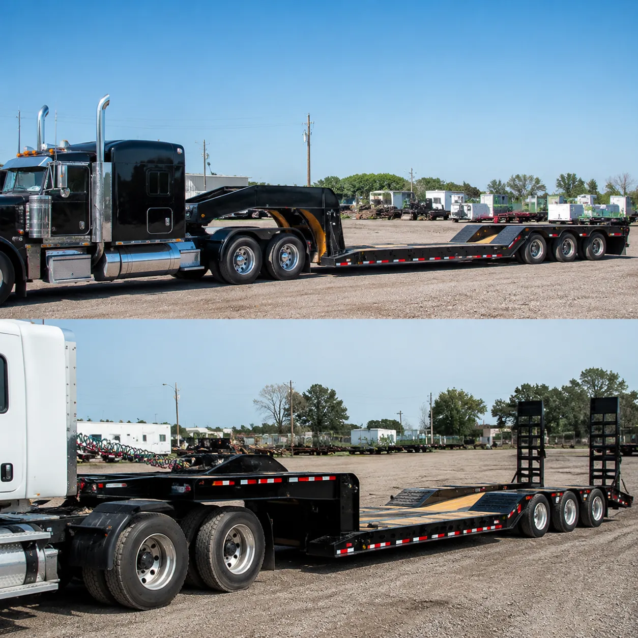 Removable Gooseneck vs Lowboy Trailer Key Differences