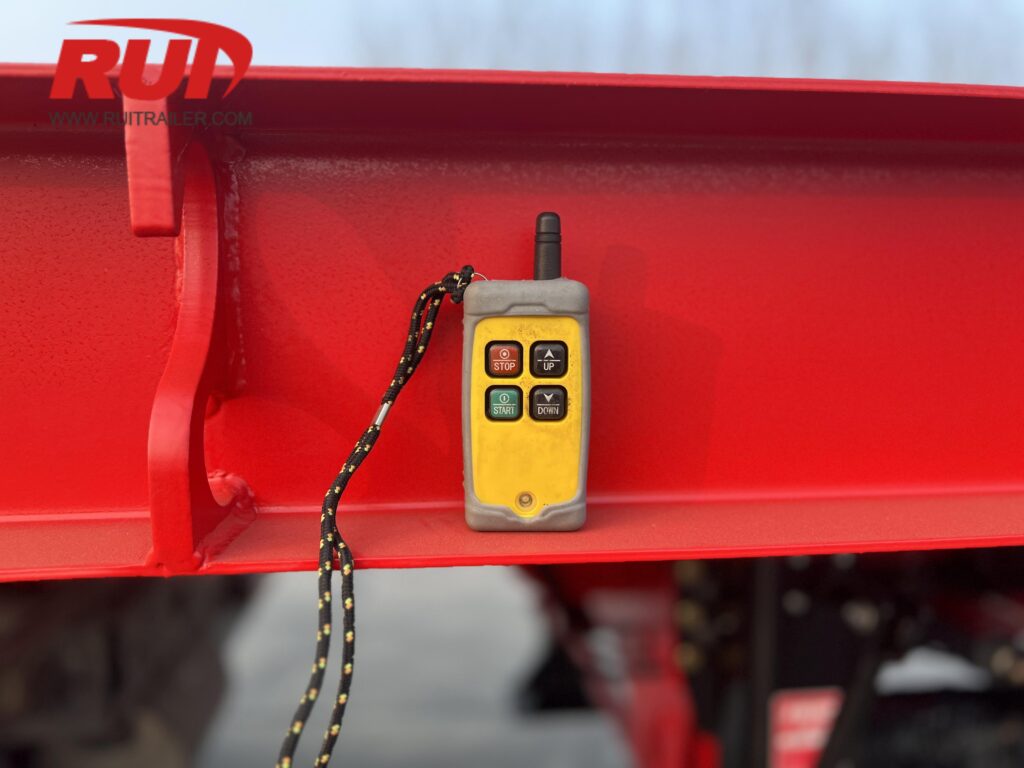 extendable flatbed trailer remote control