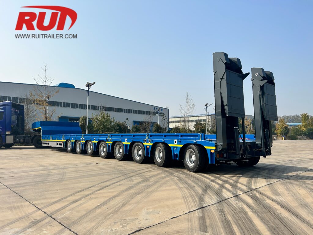 extendable trailer self tracking friction axles