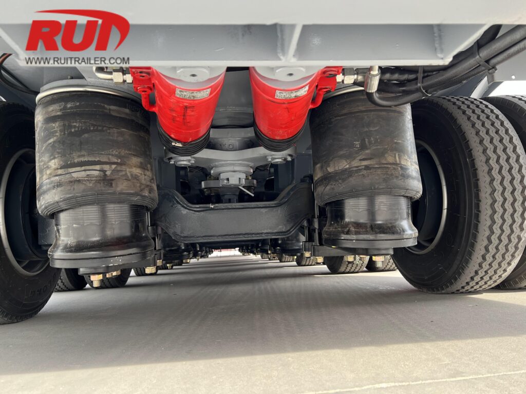 extendable trailers hydraulic forced steering